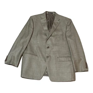 Ralph Lauren Sport Jacket Men 44R Herringbone Silk Wool Beige Coat Blazer Easter - Picture 1 of 10