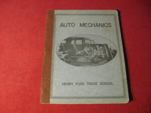 1934 Ford Trade School Mechanics book manual Booklet Catalog Old Original