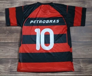 Vintage Soccer Jersey CR Flamengo Brasil #10 Petrobras Shirt, Men`s Size M - Picture 1 of 13