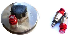  M5 Gabelentlüfter rot  für Showa Kayaba  zB. Honda Kawasaki Suzuki Yamaha  - Bild 1 von 5
