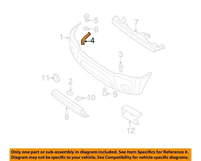 Componentes de parachoques delantero Nissan OEM 05-15 Xterra 62042EA001 Foto 1 de 2