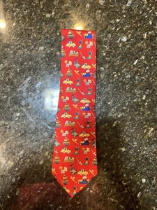 Red Necktie - 3 3/4" Width - Dad Theme - Picture 1 of 3