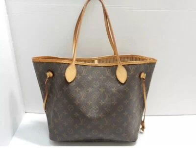 Auth Louis Vuitton Monogram Neverfull MM Shoulder Bag Tote - Image 1 of 4