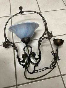 Antik Berliner Messinglampen Modell D30- Kettenpendelleuchte - Top Zustand - Bild 1 von 9