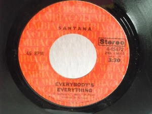 Santana,Columbia 45472,"Everybody's Everything",US,7"45,1971 guitar rock, Mint - Picture 1 of 2