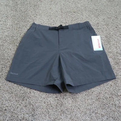 Marmot Shorts Womens 10 Gray Dark Steel Kodachrome Belted Hiking Outdoors 7" NWT - Image 1 of 4