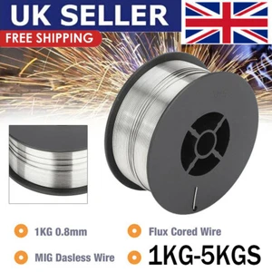 1KG-5KG Gasless Welding Wire MIG Flux Cored Wires Reel Spool Roll 0.8mm E71T-GS - Picture 1 of 17