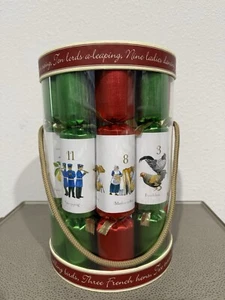 Robin Reed H4 Holiday 12pc 10in 12 Days of Christmas Themed Crackers - Picture 1 of 6