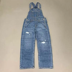 GAP Kids Loose Medium Wash Overalls Denim Blue Sz MD/8 0002 - Picture 1 of 17