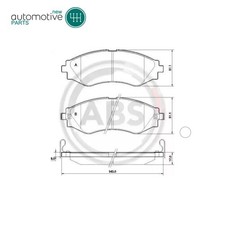 Front Brake Pads Set 37526 For CHEVROLET LACETTI, NUBIRA, DAEWOO GENTRA