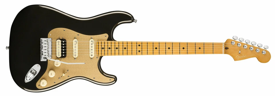 Fender American Ultra Stratocaster HSS 6 String Maple Fingerboard Electric Guitar - Texas Tea