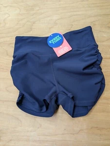 Every Turn Shorts  Dance Gymnastics Navy Rushing On The Side Athleisure New - Picture 1 of 4