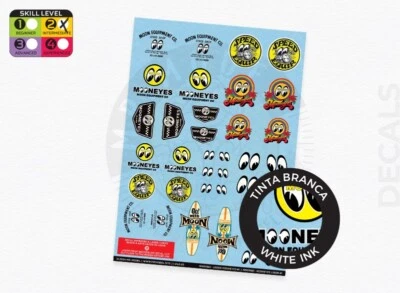 Mr. Model MM01560 - Mooneyes Logos Decals #1 - 1:24/1:25 - Image 1 of 4