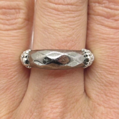 Anillo MICHAEL DAWKINS PLATA DE LEY 925 GRANULADO OXIDADO TALLA 8 Foto 1 de 4