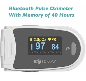 EMAY Sleep Oxygen Monitor - Bluetooth Pulse Oximeter with 40hrs Memories - Picture 1 of 2