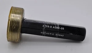 3-1/8 x 8 2G ACME ~ Thread Gage - No/Go Only - 3.125 ~ Gage Assembly Co - Picture 1 of 2