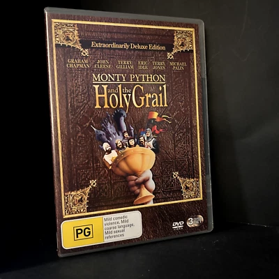 Monty Python and the Holy Grail DVD 1974 Extraordinary Deluxe Edition VGC R4 - Image 1 of 4
