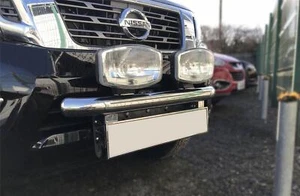 Front Bumper Light Bar + Jumbo Oval Spots To Fit Isuzu D-Max Rodeo 2016-2021 4x4 - Picture 1 of 7