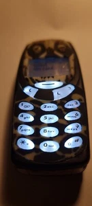 Superb Custom Nokia 3310 Skull Case Biały wyświetlacz i klawiatura Światła Pice Unikat - Zdjęcie 1 z 11