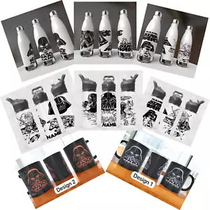 Star Wars Regalo Personalizado Star Wars Botella de Agua o Taza Star Wars Personalizada - Imagen 1 de 22