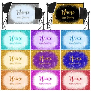 7x5ft 5x3ft Personalised Custom Your Photo Birthday Theme Photography Backdrop - Picture 1 of 23
