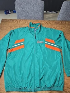 Miami Dolphins Jacke Herren L Large Reebok Windbreaker Full Zip - Bild 1 von 13
