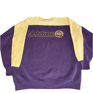 Felpa girocollo vintage Kutztown University Golden Bears made in USA grande - Foto 1 di 9