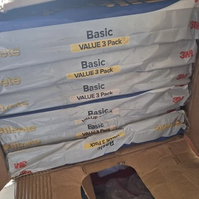 3M Filtrete 14x20x1 MPR AC Furnace Air Filter Clean Living Basic Dust 18 Pack - Image 1 of 3