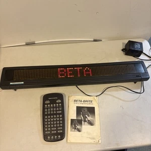 Adaptive Beta-Brite Programmable Digital Color Scrolling LED Sign With Remote! - Picture 1 of 12