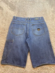 Marithe Francois Girbaud Shorts Men 38 Brand X Loose Baggy Fit Y2K Hip Hop Denim - Foto 1 di 11