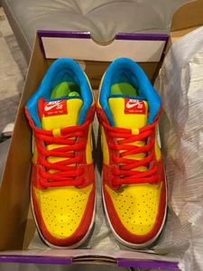 Nike SB Dunk Low Pro Bart Simpson Ds BQ6817-602 OG - Size 9.5 - Brand New - Picture 1 of 10