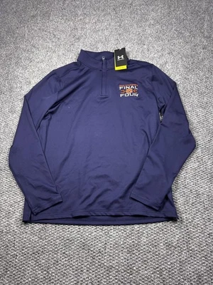 Auburn Tigers Shirt Mens Large Navy NCAA Basketball 2025 Final Four Quarter Zip - Image 1 of 4
