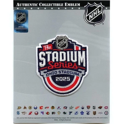 2025 NHL Stadium Series Game Jersey Patch Columbus Blue Jackets Detroit Red Wing - Image 1 of 3