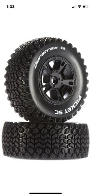 Duratrax DTXC3872 Picket SC C2 Mounted Tires / Wheels SC10 Front (2) - Image 1 of 3
