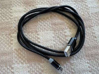 1 - Fits Apple iPhone / iOs Magnetic Fast Charge Cable Braided Black for iPhone - Image 1 of 4