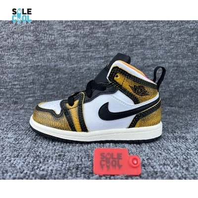 Nike Air Jordan 1 AJ1 Mid "Wear Away" (Td) NIÑOS PEQUEÑOS Tenis DQ8420-071 Foto 1 de 4