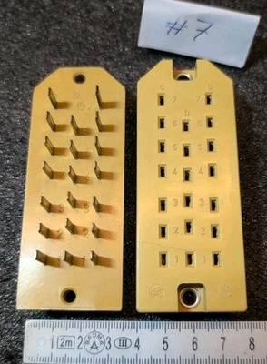 1x AMPHENOL STECKER SET 20polige MESSERLEISTE 10Amp 380V 2662.000 VINTAGE NOS - Bild 1 von 4