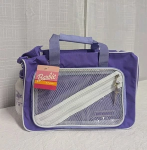 Barbie Sport Vintage 2001 lila Turnbeutel mit Trinkflasche Neu mit Etikett - Bild 1 von 23