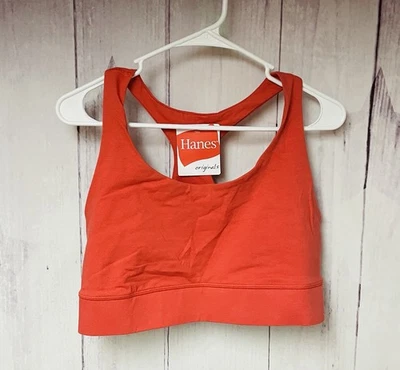 Hanes Sport Active Sports Bra Womens Size XL Red River Racerback - Image 1 of 2