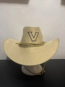 Sombrero de vaquero Vanderbilt Commodores bronceado talla única delantero doblado hacia abajo - Imagen 1 de 5