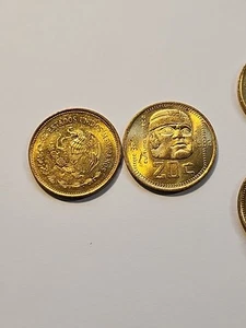 1983 Mexico 20 Centavos, Olmec Culture Stone Head, KM491, 1 UNC. Coin, Free ship - Picture 1 of 5