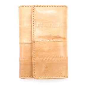 Vintage Sunco Eel Skin Leather Key Wallet w/ Gold Hardware, Beautiful Liner - Picture 1 of 5