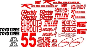 FAST AND FURIOUS SPONSOR LOGOS VINYL DECAL SIDE HOOD CAR TRUCK - Picture 1 of 1