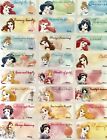 42 Personalized Kids School Name Stickers Name Labels - Disney Princess