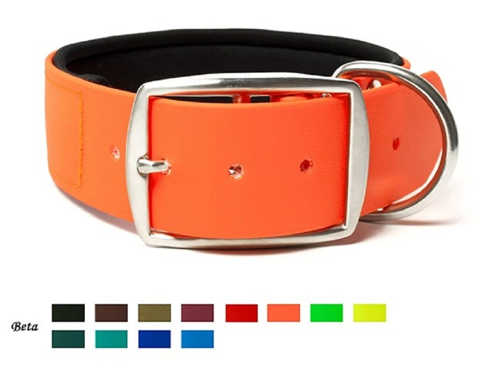 Reflex-Halsband Für Hunde Aus BioThane – 25 Mm Breit, Neon Gelb, 4-fach Verstellbar & Bis 150 M Sichtbar