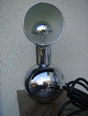 COSACK "steh auf"  MOON LAMP - Chrom Kugelfuß  Arteluce/ Sarfatti Ära - vintage - Bild 1 von 4