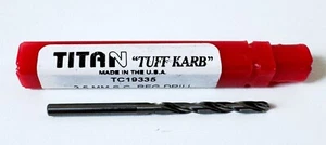 TITAN USA 3.5mm Jobber Length Drill Bit 118° RH Solid Carbide 63mm OAL RH - Picture 1 of 5