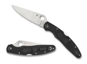 Spyderco Police 4 Lockback Knife Black FRN VG-10 C07PBK4 Stainless Pocket Knives