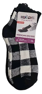 Muk Luks Womens Socks Mini Crew 3 Pair New Shoe Size 6-11 Wool Blend Thermal - Picture 1 of 3