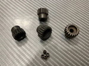 Mod .8 32P 5mm Steel Pinion Gear Set 17T 18T 20T 21T Fits 32 Pitch Spur Gear - Picture 1 of 1